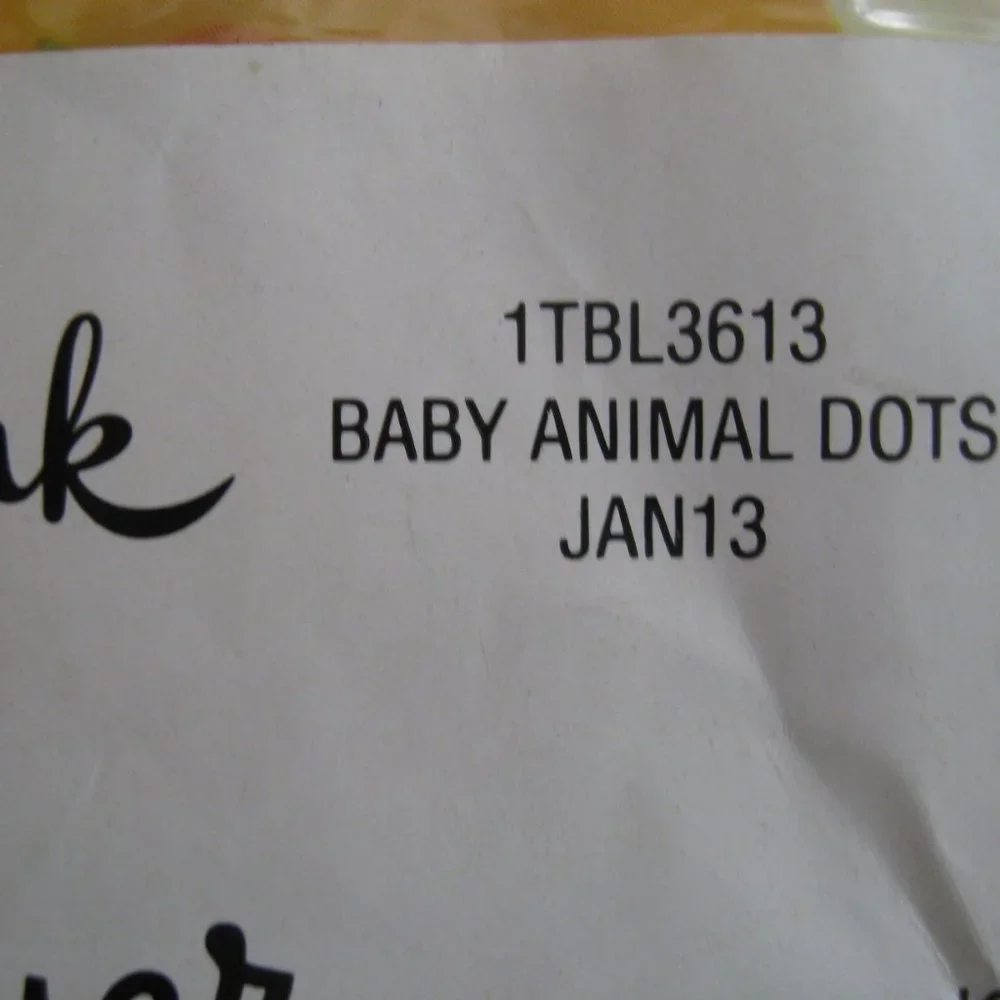 Hallmark Baby Animal Dots Polka Safari Farm Party Decoration Table Cover NWT